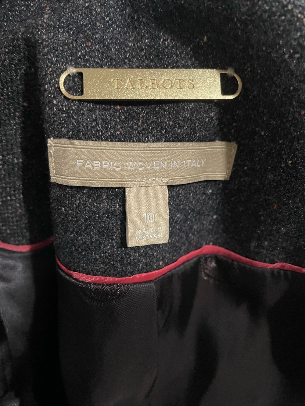 Talbots Italian Fabric Wool Blend Blazer | Women’s Size 10 - Picture 10 of 10